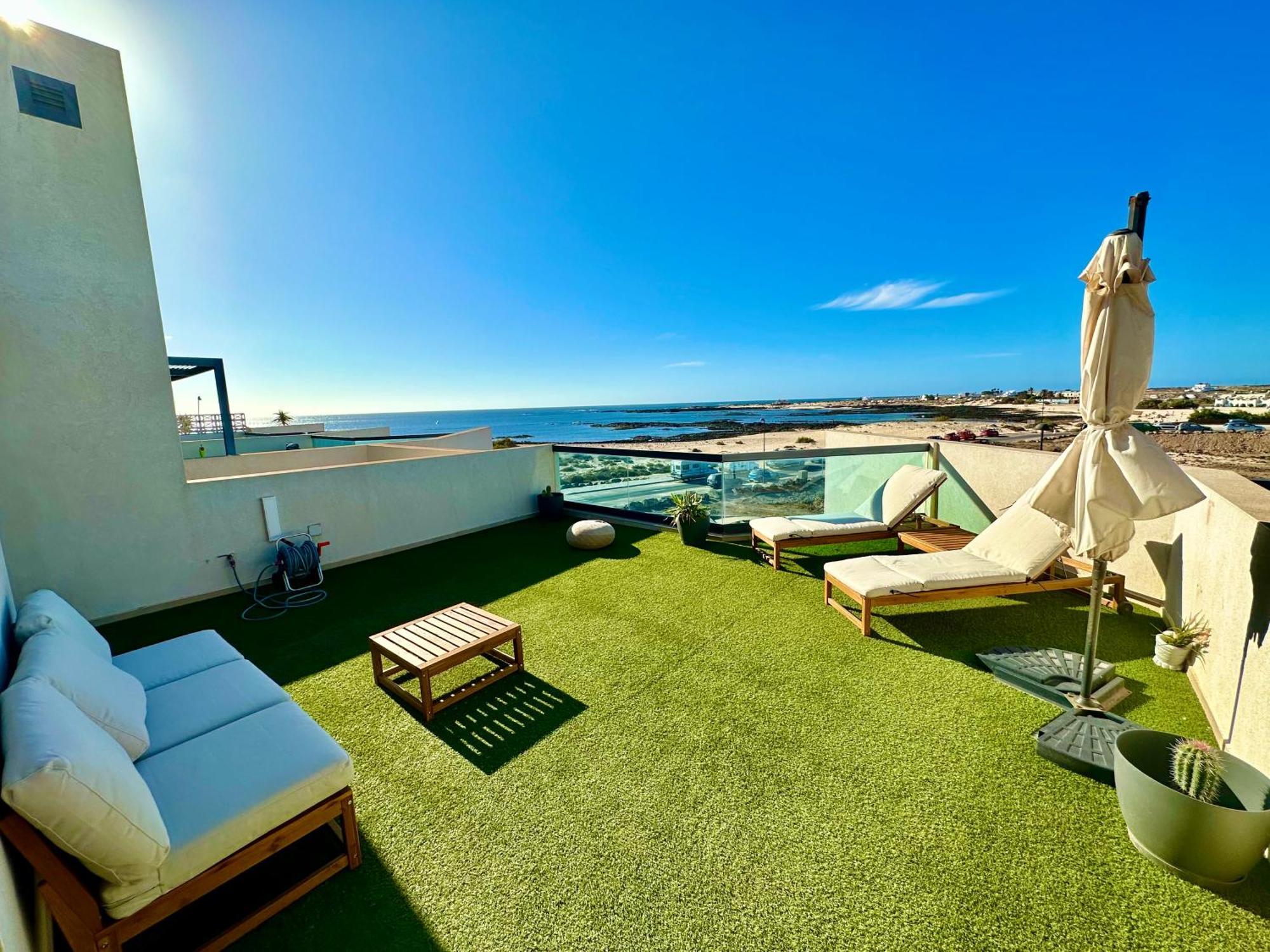 Apartamento Villa Bruno Con Vistas Al Mar, Primera Linea De Playa El Cotillo  Екстер'єр фото